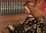 Playing Canvas Paintings - The Ghent Altarpiece Angels Playing Music [detail 1]